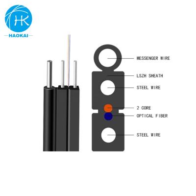 China FTTH Gjyxfch G657 Gjxh Single Mode G657a Ftth Drop Flat Nonmetallic Fiber Optic Cable Meter Price for sale