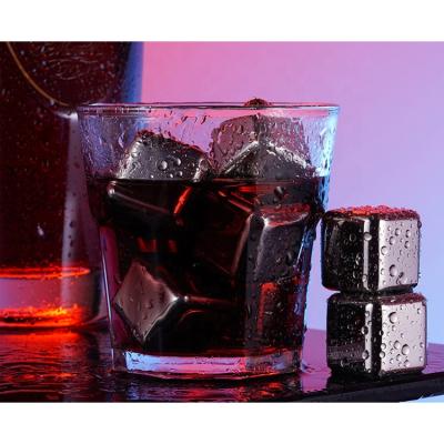 China Sustainable Bar Accessories Frozen Ice Cubes Stainless Steel Ice Pellet Set for sale