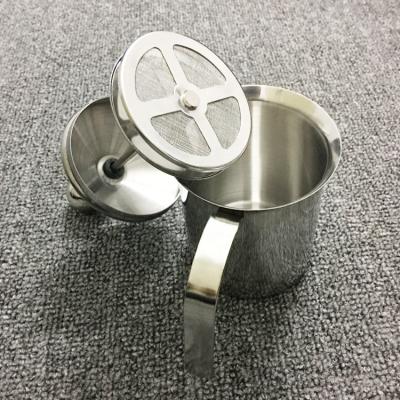 China Sustainable Coffee Milk Frother Pull Flower Pot Stainless Steel Milk Frother Milk Frother Maker for sale