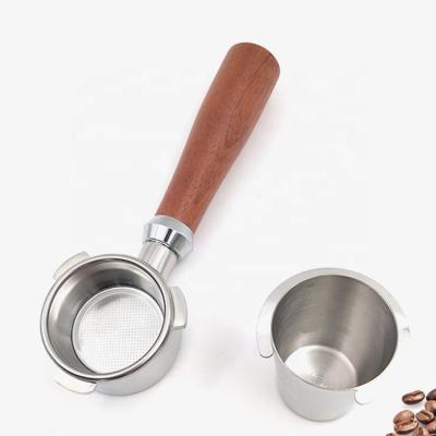 China Sustainable stainless steel coffee portafilters cup for espresso portafilter coffee bottomless portafilter for sale