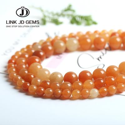 China Natural Mateiral Natural Stone Beads Red Aventurine Round Beads For Jewelry Making 3-12mm Beads For Making Bracelet Wholesale for sale