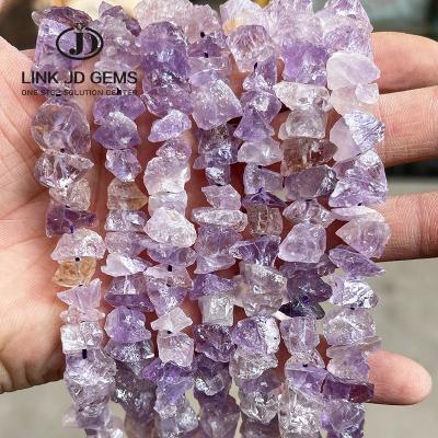 China Natural Natural Amethyst Tiger Eyes Original Rough Stone Lazulite Mateiral Beads 5-10mm Pick Size For DIY Handmade Fine Jewelry Making for sale