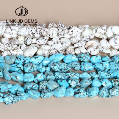 China High Quality Natural Loose Natural Blue Turquoise DIY Beautiful Gemstone Rough Stone Mateiral Stone Wholesale For New Year Jewelry for sale