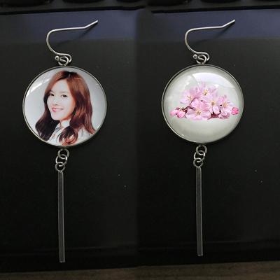 China Blank Blank Sample Crystal Earring Available, Blank Sublimation Metal Earring With Crystal Insert for sale