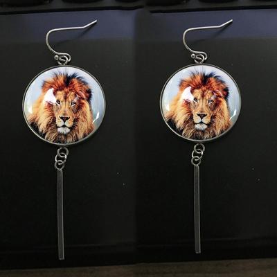 China Blank White 2020 Design Valentines Day Gift , Long Shape Sublimation Blank Crystal Metal Earring for sale