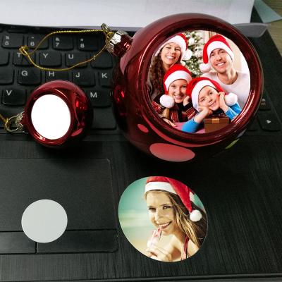 China 6cm, 6 Colors Sublimation Available Christmas Empty Bauble, Christmas Tree Ornament Christmas Bauble for sale