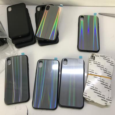 China 2D Clear Black TPU Clear Black Aurora Acrylic Waterproof Laser UV Waterproof Phone Case For Xiaomi Poco F1/F2/C3 k40. Sublimation phone case available for sale