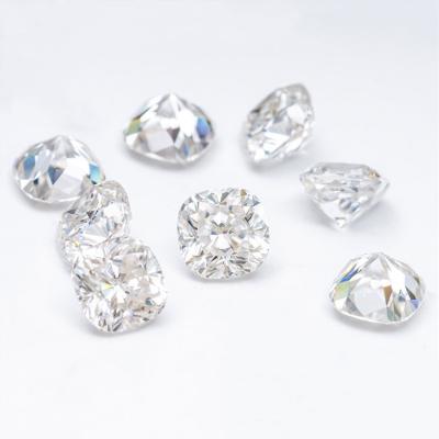 China Color set or fire true color DEF vvs clarity cushion cut moissanite jewelry white custom moissanite diamond loose stones for sale