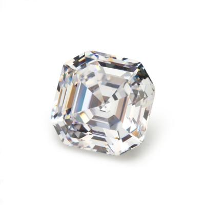 China Color set or fire white wholesale real gemstone flawless color DEF vvs clarity asscher cut loose diamond custom moissanite jewelry stones for sale