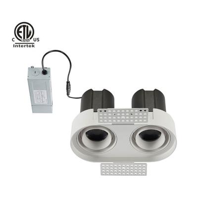 China Daytonled Modern Oval Square Twin B Series ETL North America Architectural Anti-glare Double Lights Spot Led Lights for sale