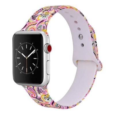 China Buffalo Rubber Plaid Black and White Watch Band For Apple Silicone Watch Band For Apple Watch Band Copy for sale