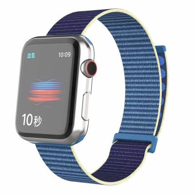 China Fabric Loop Watch Band 44mm Nylon Strap For Apple Watch Bands Nylon For Apple Watch Bands 7 Series for sale