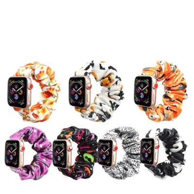 China Elastic Fabric Scrunchie Strap for Apple Watch Band, Halloween Watch Band for Apple Watch 6 44mm Band for sale