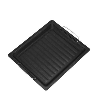 China Amazon Hit Accessories Thickened Grill Pan Small Grill Pan Non-Stick Easily Cleaned Fish Grill Pan for sale