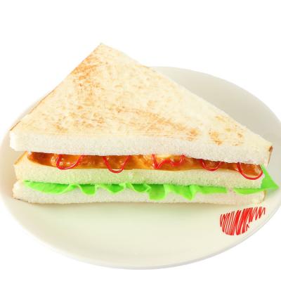 China Minimalist Amazon Hit Bread Pattern Photography Props PU Sandwich Decoration for sale