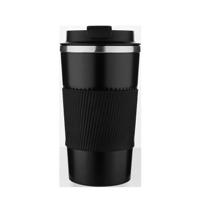 China Durable 304 Stainless Steel Single Cup Car Portable Water Bottle Coffee Thermos Mug Commercial Premise With Lid for sale