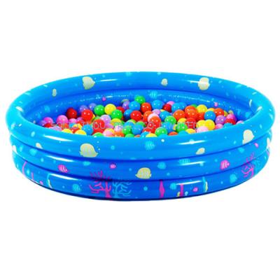 China Baby PVC Inflatable Swimming Pool Sea Life 3-ring Pool for sale