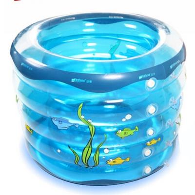 China New Kids Baby Swimming Pools Inflatable Bathtub Toddler Water Fun 5-Ring Pool for sale