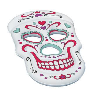 China Customized Sugar Skull Inflatable Swimming Pool Lounge Float for sale