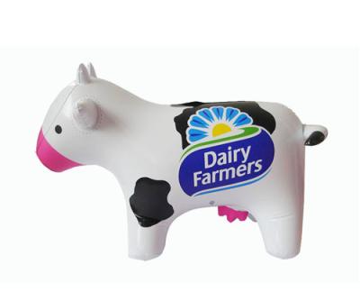 China Customized vivid designed pvc inflatable cow animal,dairy cattle toys for sale