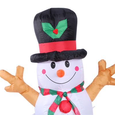 China 190t Fabric Inflatable Snowman for Holiday Decoration for sale