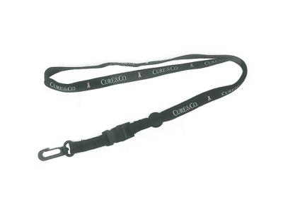 China White Silkscreen Logo Custom Tubular Lanyards 920x15mm Long Service Life for sale