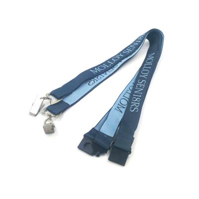 China Two Tone Jacquard Badge Neck Strap , Eco - Friendly Custom Neck Lanyard for sale