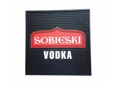 China Customized Logo Plastic Soft PVC Bar Mat CMYK Color Low Cadmium Material for sale