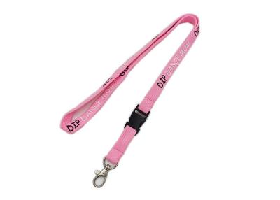 China Safety Breakaway Custom Tubular Lanyards 530mm/1060mm Length Thumb Trigger for sale