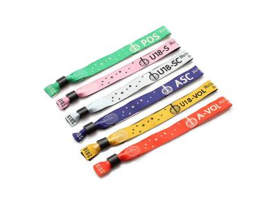 China Custom Heat Transfer Hand Wrist Bracelet Straps / Polyester Wristband Lanyards for sale