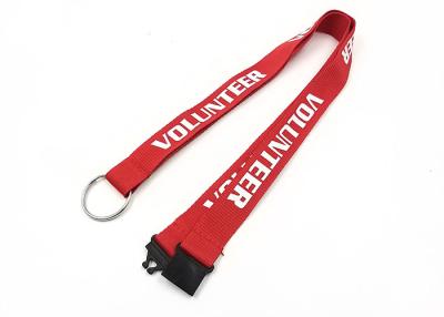 China Custom Size Custom Printed Lanyards , Polyester Custom Logo Lanyards for sale