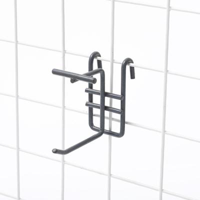 China Metal Stainless Steel Hook Hanger Hanging For Supermarket Over The Handle Double Hooks For Wall Hanging Hooks For Clothes for sale