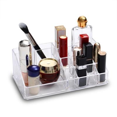 China Lovely Viable PP PVC Storage Box Adjustable Large Acrylic Plastic Clear Make Up Perfume Container Organizer for sale