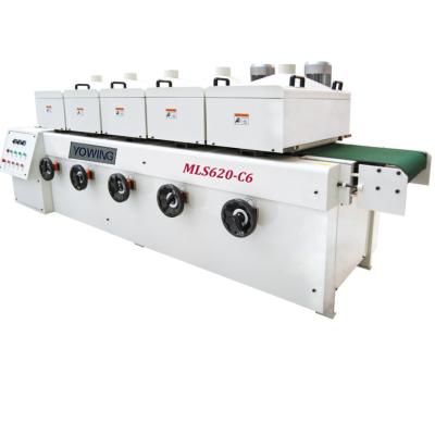 China Building Material Shops Wood Flooring Finishing Grain Relief Drawing Machine MLS620-6C for sale