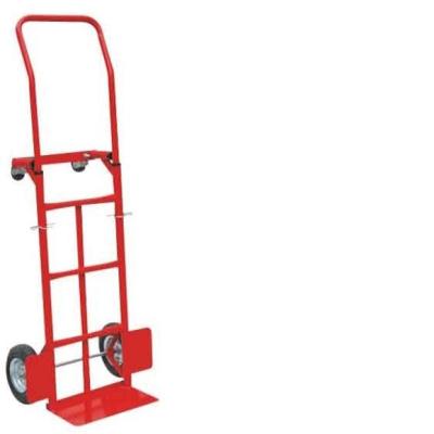 China Popular Red Color Hand Truck Type Welding Trolley Carry Tote Tools Cart For Regulator And Cylinder Torches for sale