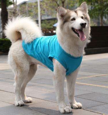 China Stocked Cute Pet Cartoon Clothes Puppies Summer Shirt Cat Small Animal Casual Vests for sale