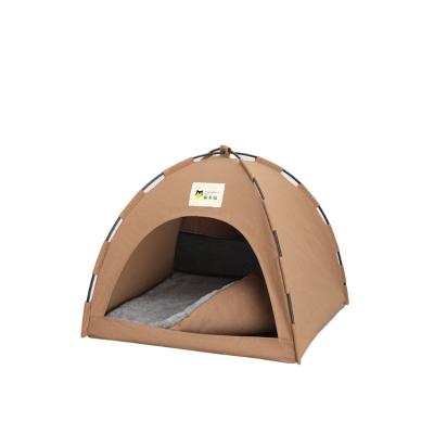 China Breathable Dog and Cat Bed Dog Tents and Pet Rooms with Cushion and Blackboard Lace Style White Dog Teepee for sale