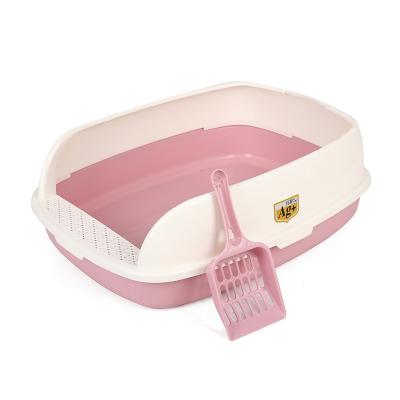 China Automatic Cat Toilet Enclosure Litter Box Hidden Furniture Sustainable Pet Bin Big Cats for sale