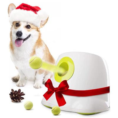 China Hot Stocked Interactive Communication Human Multi-Purpose Toys PET Toy Throwing Tennis Dog Amazon Tennis Automatic Throwing Machine for sale