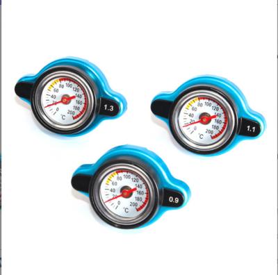 China Racing Radiator Cap With Water Temperature Gauge 0.9 BAR or 1.1BAR or 1.3 BAR Universal Standard Size for sale