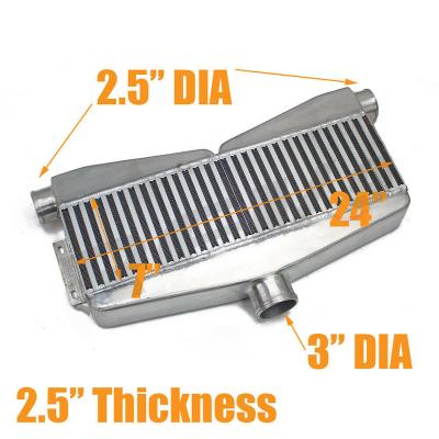 China Twin 2-In-1-Out Turbo Bar & Plate Core Intercooler 3.5