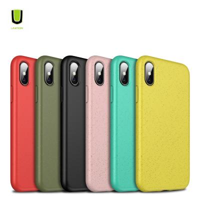 China UNIMOR 100 Percent Shockproof Eco-Friendly Biogradable Phone Case i Phone Decomposable Case For iphone xr x max xs case for sale