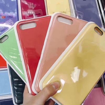 China Hot selling good quality PC silicone liquid case silicone rubber liquid case for 6g 6s 7g liquid silicone for iphone for sale