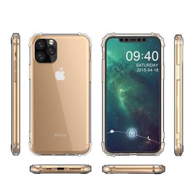 China Military Level Shockproof For iphone 11new 2019 5.8' 6.1' 6.5' Phone Case 1.5mm Crystal Clear TPU Shockproof Military Soft Phone Case for sale