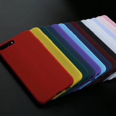 China 1.0mm Thickness China Suppliers Candy Colored Soft Frosted Matte TPU Phone Cover Cases For iPhone X 6/7/8 Plus/11 Pro Max Case for sale