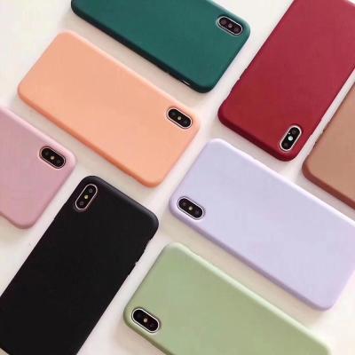 China 1.5mm Thickness OEM/ODM Custom Phone Casefor iPhone XS Ultra Slim Candy Color Smartphone Case Soft Matte TPU Phone Cases Covers For iPhone 11 for sale