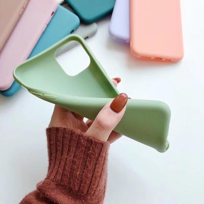 China 2019 Hot Selling Candy 14 Colors Thickness 1.5mm Matte Silicone Case 2019 For Apple Iphone 11 Silicone Rubber Phone Case for sale