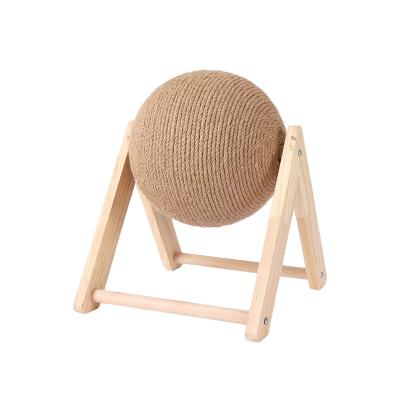 China Viable Claw Ball Sisal Toy Cat Scratch Ball Cat Scratch Ball Board Toy Scratching Pole for sale