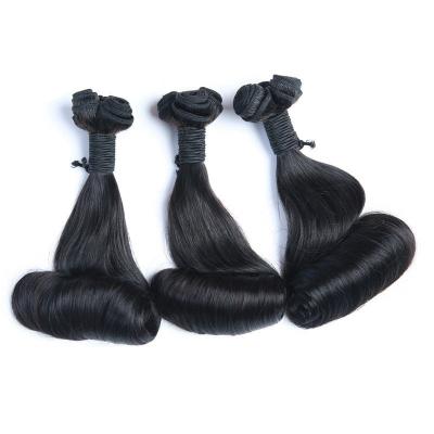 China Best FUMI Factory Direct Wholesale Original Super Pulled EGG Curl Magic Double Selling 100% Thick Hair Weave In Nigeria West Africa for sale