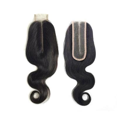 China Kim K Kardashian Body Wave Remy Closure 2x6 Lace Closure 2x6 Lace Closure Part 100% Medium Deep Hair Natural Color 8-20inch for sale